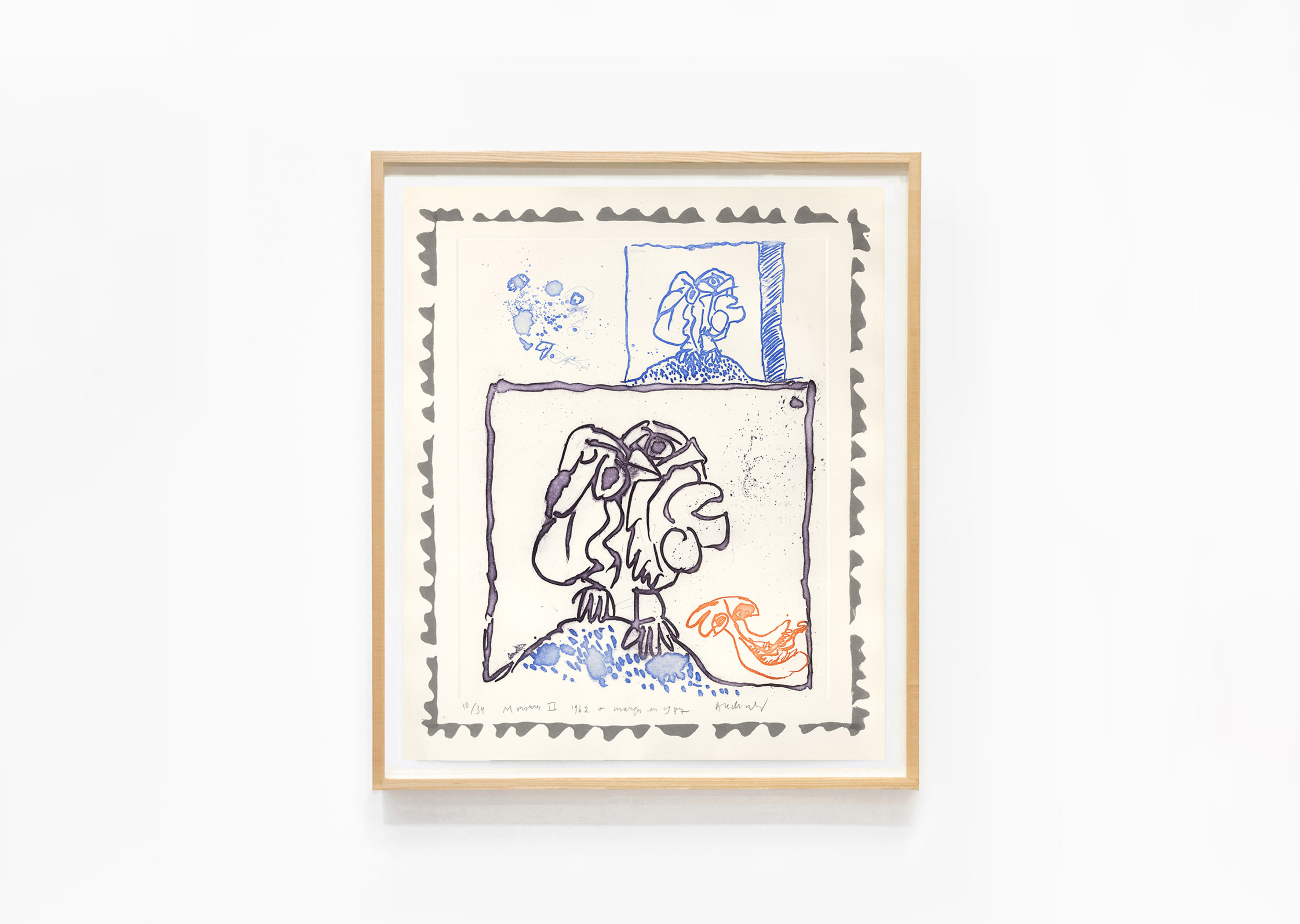 estampe Morsures II Pierre Alechinsky